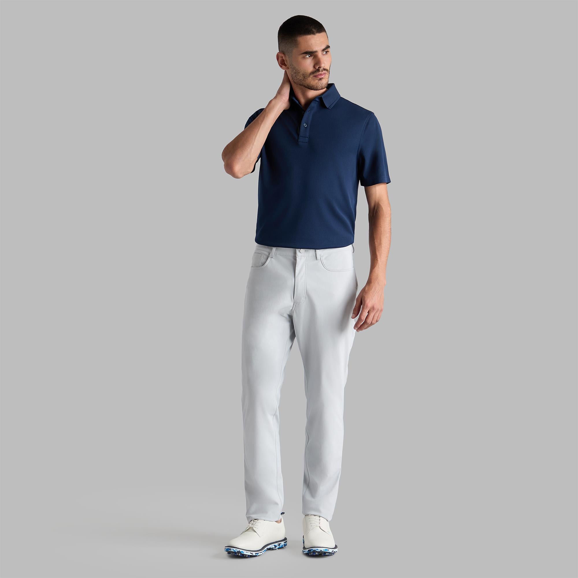 G/FORE Essential Performance Pique Mens Golf Polo Shirt Twilight